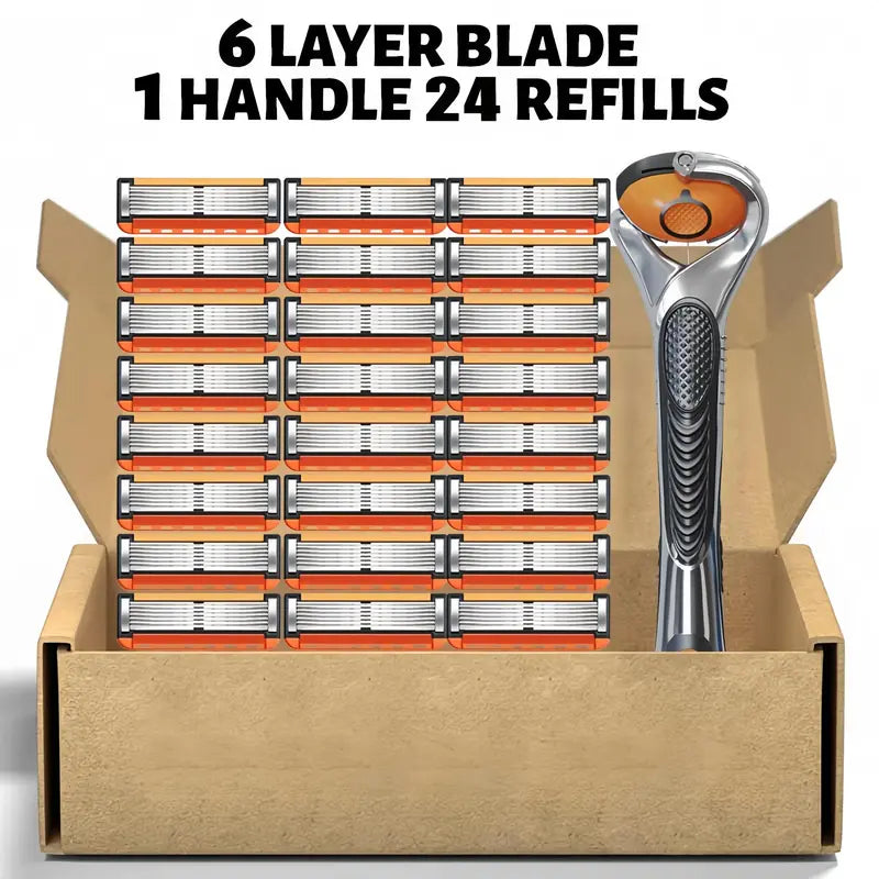🪒Men's Unscented Precision Razor Blade Replacement Handheld Kit