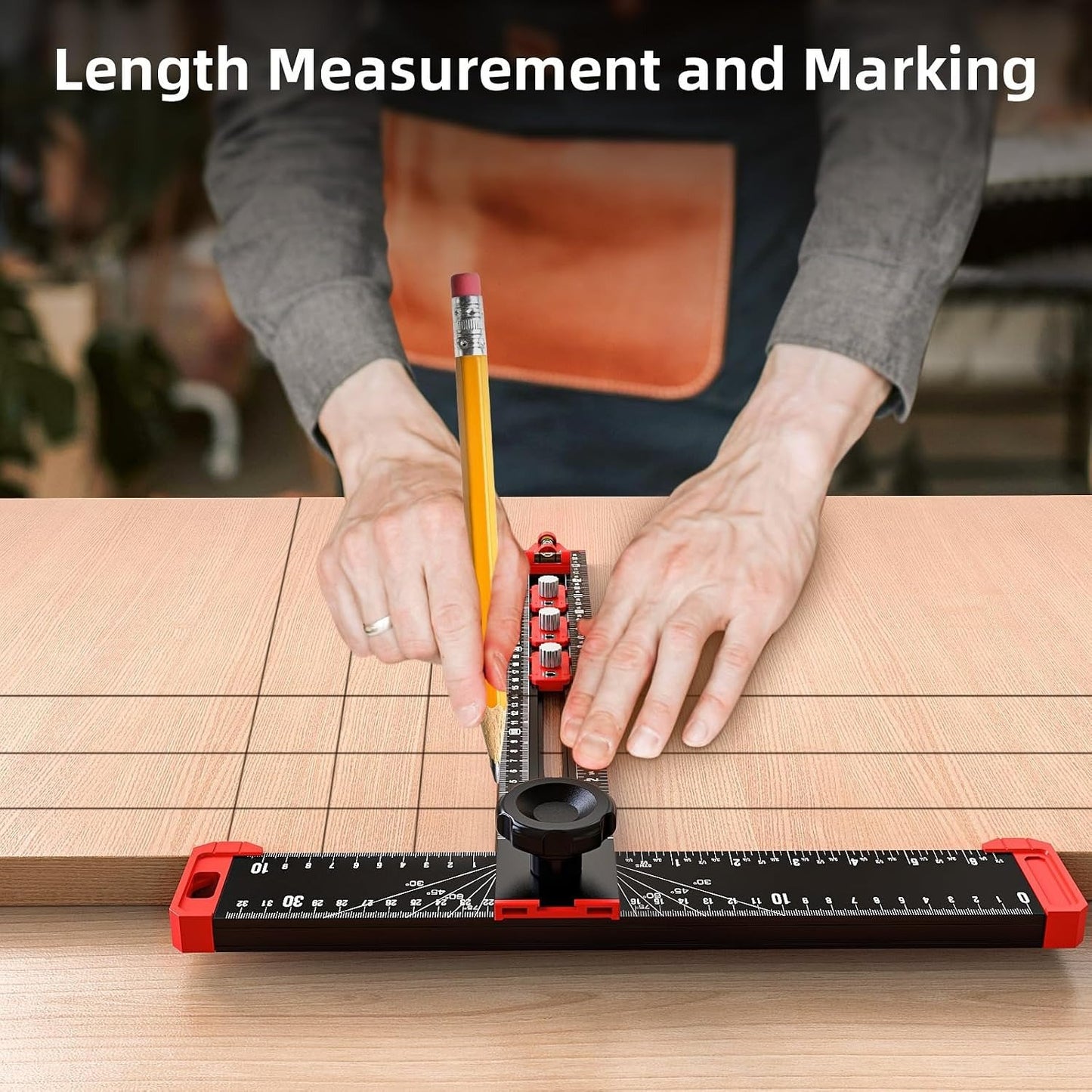 🛠️📐 Multifunctional T-Square Ruler