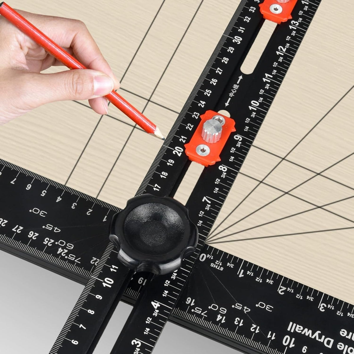 🛠️📐 Multifunctional T-Square Ruler