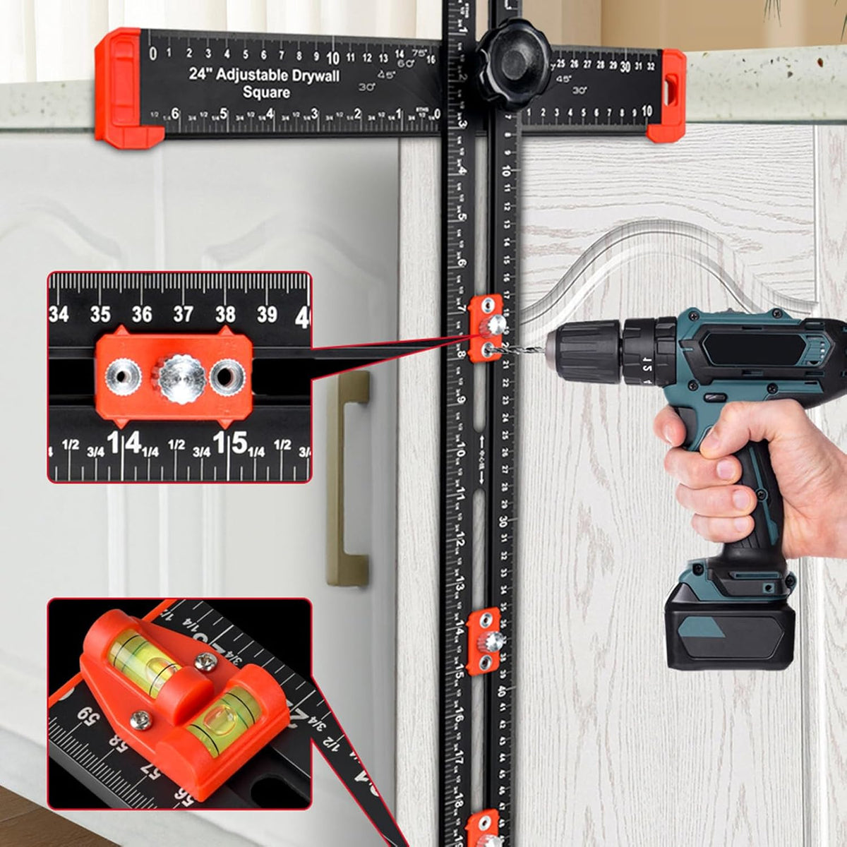 🛠️📐 Multifunctional T-Square Ruler