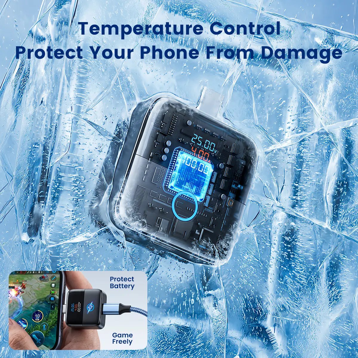 🔋🔌 140W Type-C Physical-Disconnect Battery Guard – Smart Auto Power Cut-Off