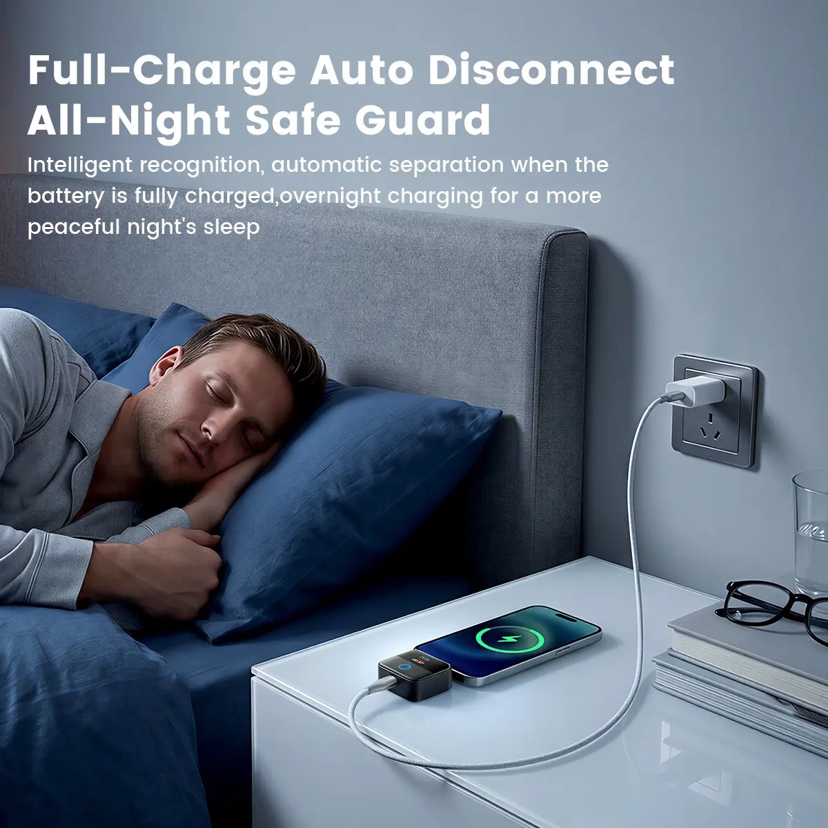 🔋🔌 140W Type-C Physical-Disconnect Battery Guard – Smart Auto Power Cut-Off