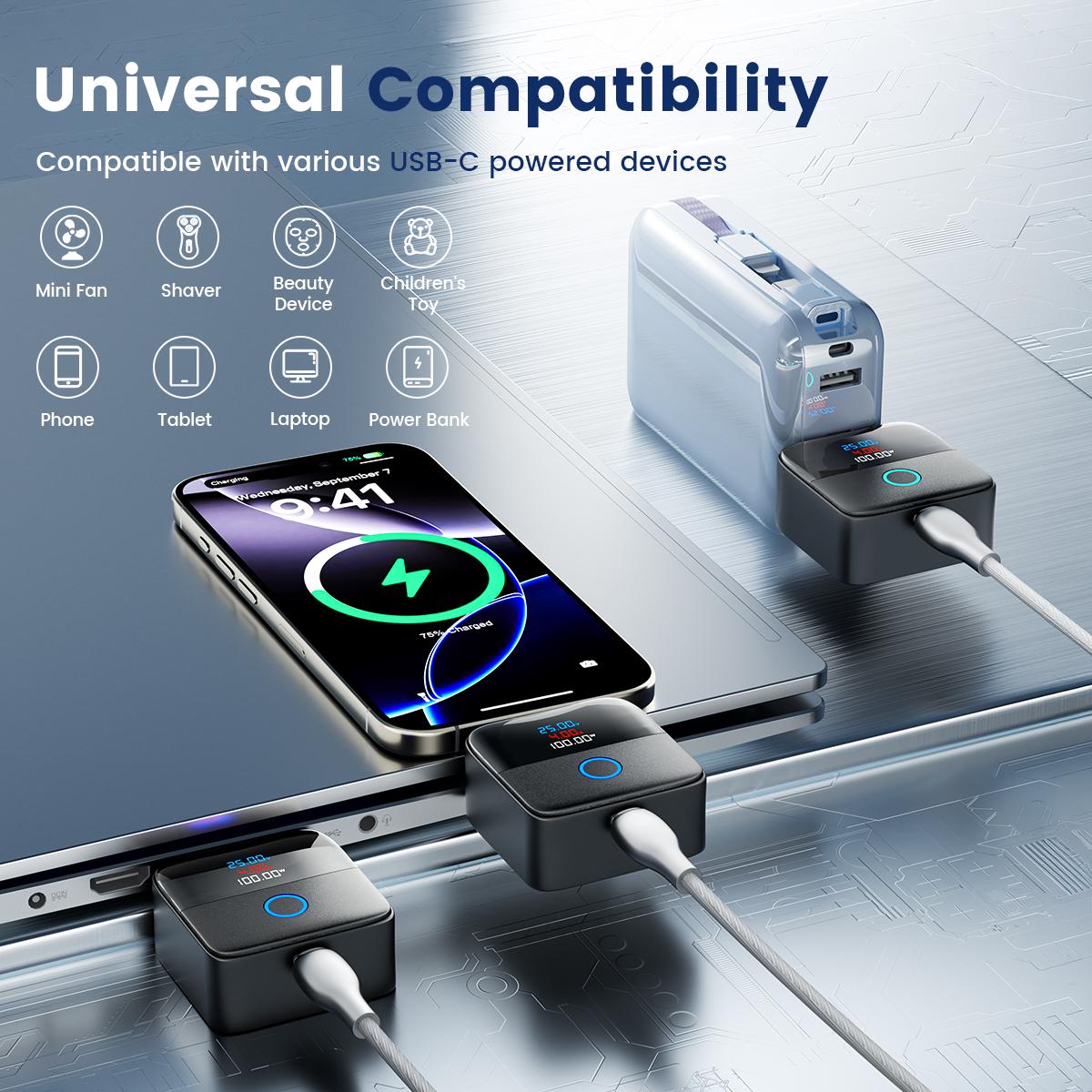 🔋🔌 140W Type-C Physical-Disconnect Battery Guard – Smart Auto Power Cut-Off
