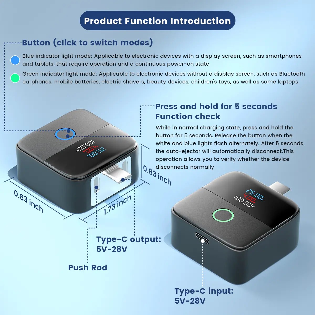 🔋🔌 140W Type-C Physical-Disconnect Battery Guard – Smart Auto Power Cut-Off