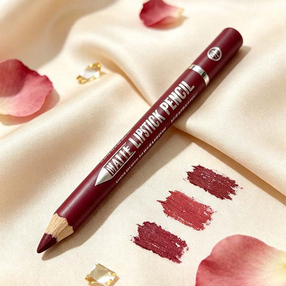 👄12Pcs Matte Lip Liner With Sharpener Set Waterproof Smudgeproof Precise Contour Lipstick Pens