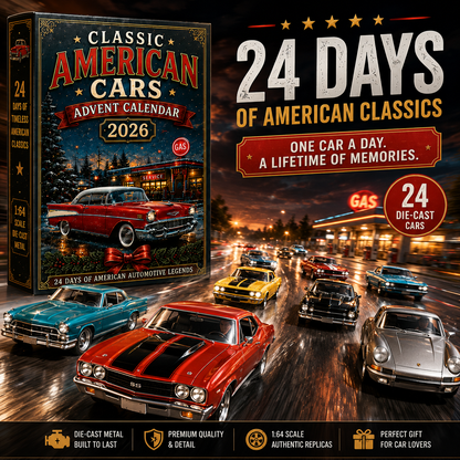 🛵🚗 High Sales 2026 Motorcycle & Classic American Cars Advent Calendar