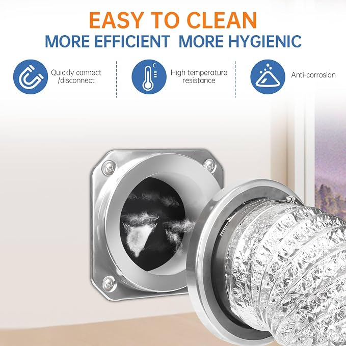 🔧Dryer Vent Coupling Connector Kit