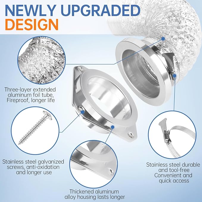 🔧Dryer Vent Coupling Connector Kit