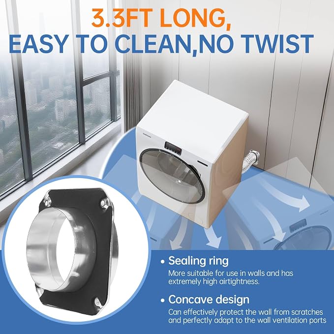 🔧Dryer Vent Coupling Connector Kit