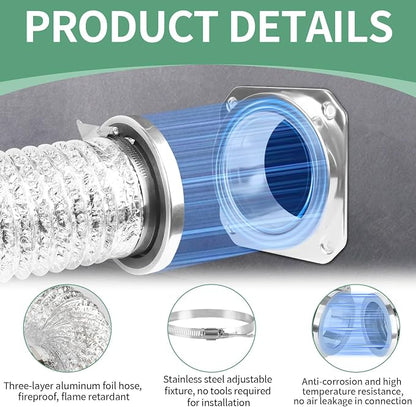 🔧Dryer Vent Coupling Connector Kit