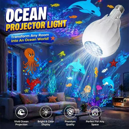 🎄💡 Rotating Christmas Projector Bulb | 16 Patterns