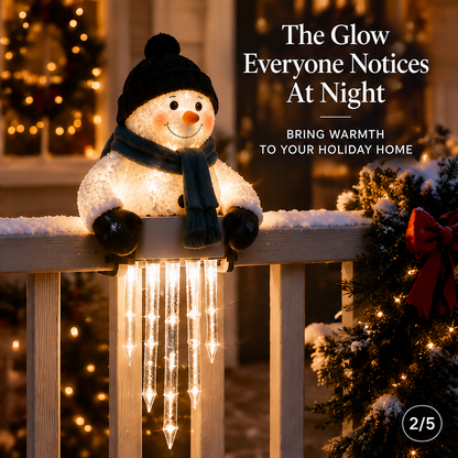 ⛄ WinterGlow Snowman Icicle Light Decor
