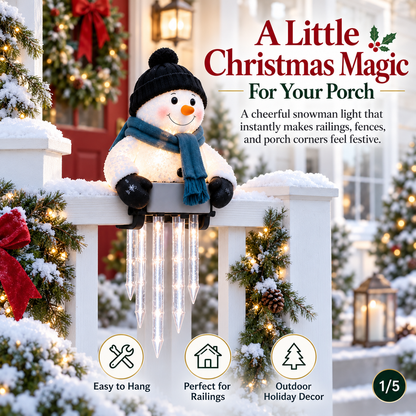 ⛄ WinterGlow Snowman Icicle Light Decor