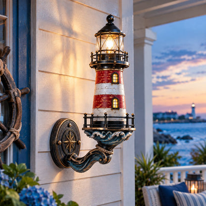 🌊 Vintage Coastal Lighthouse Wall Light