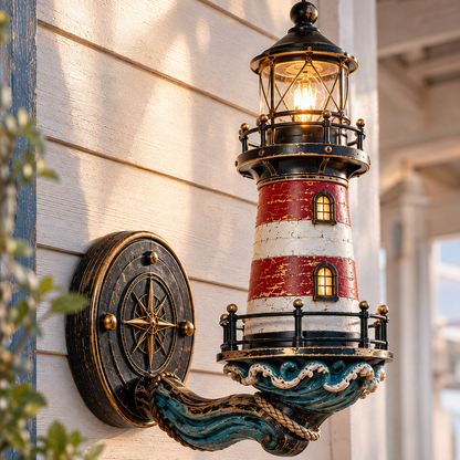 🌊 Vintage Coastal Lighthouse Wall Light