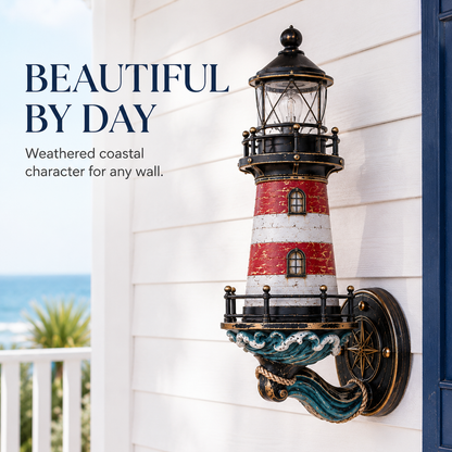 🌊 Vintage Coastal Lighthouse Wall Light