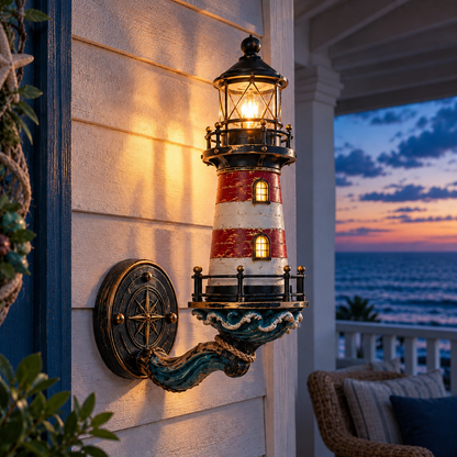 🌊 Vintage Coastal Lighthouse Wall Light