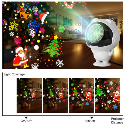 🧑‍🚀Astronaut-themed Christmas Projector Lights Indoor/Outdoor