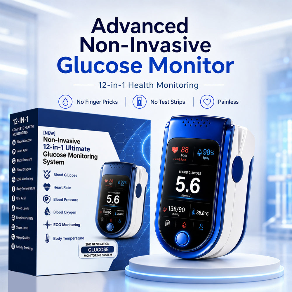 Non-Invasive Daily Health Tracker | 💧 Needle-Free Wellness Trend Monitoring Device