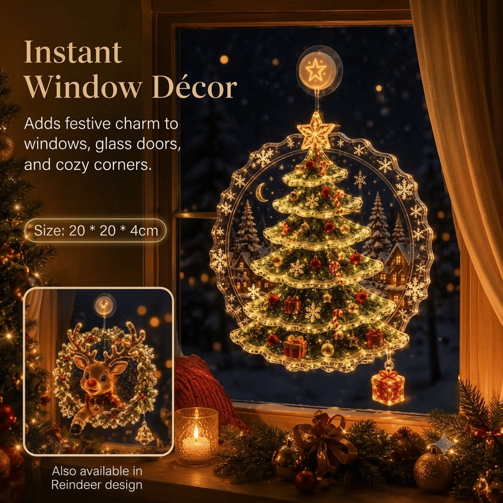 dht™⭐ Christmas Suction Cup Window Light