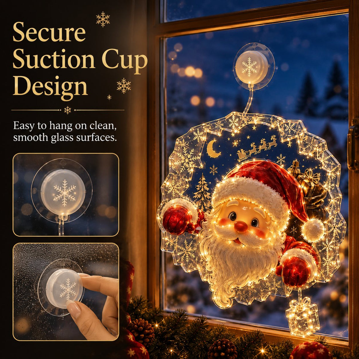 dht™⭐ Christmas Suction Cup Window Light