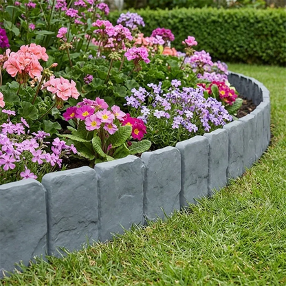 🌿✨ Faux Stone Garden Edging Border