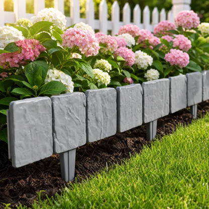 🌿✨ Faux Stone Garden Edging Border