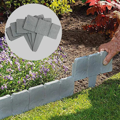 🌿✨ Faux Stone Garden Edging Border
