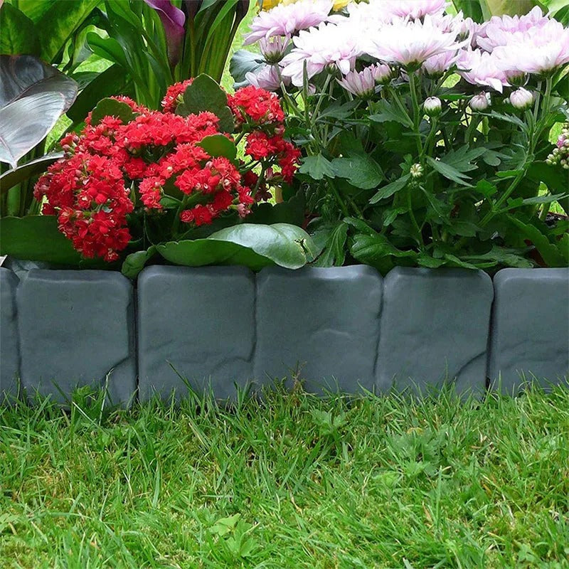 🌿✨ Faux Stone Garden Edging Border