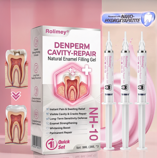 Rolimey® DenPerm Natural Enamel Restoration Gel – Cavity & Micro-Crack Repair