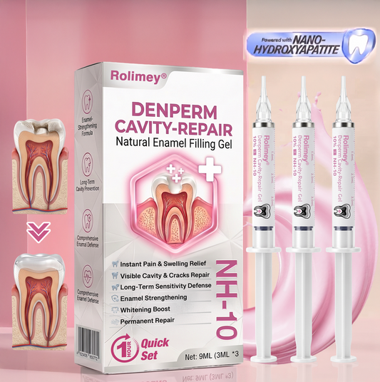Rolimey® DenPerm Natural Enamel Restoration Gel – Cavity & Micro-Crack Repair