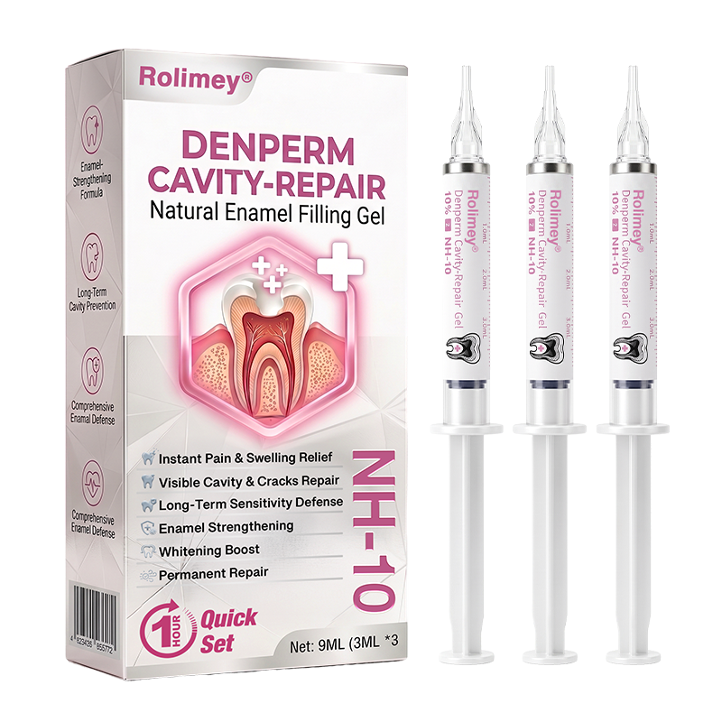 Rolimey® DenPerm Natural Enamel Restoration Gel – Cavity & Micro-Crack Repair