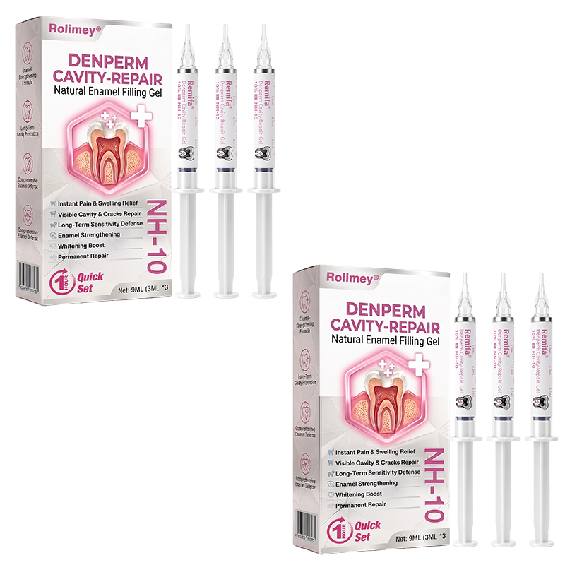 Rolimey® DenPerm Natural Enamel Restoration Gel – Cavity & Micro-Crack Repair