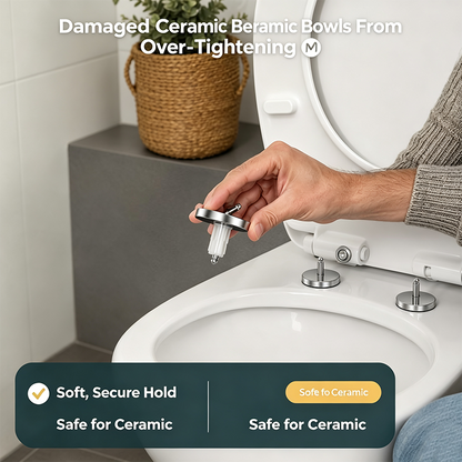 🔩 2 Counts, Universal Toilet Seat Expansion Screw Bolts, Thickened Stainless Steel