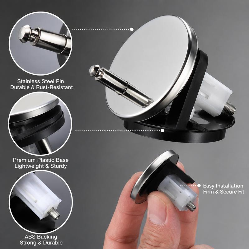 🔩 2 Counts, Universal Toilet Seat Expansion Screw Bolts, Thickened Stainless Steel