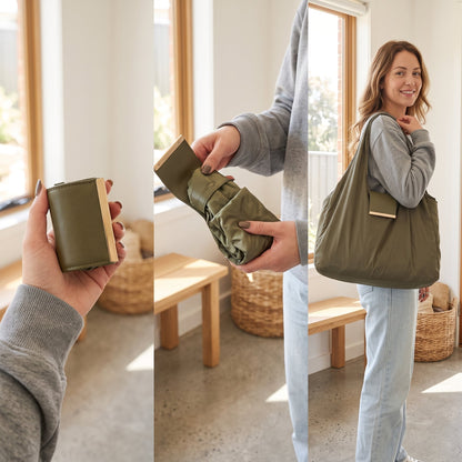 dht™⭐Foldable Keychain Shopping Tote Bag