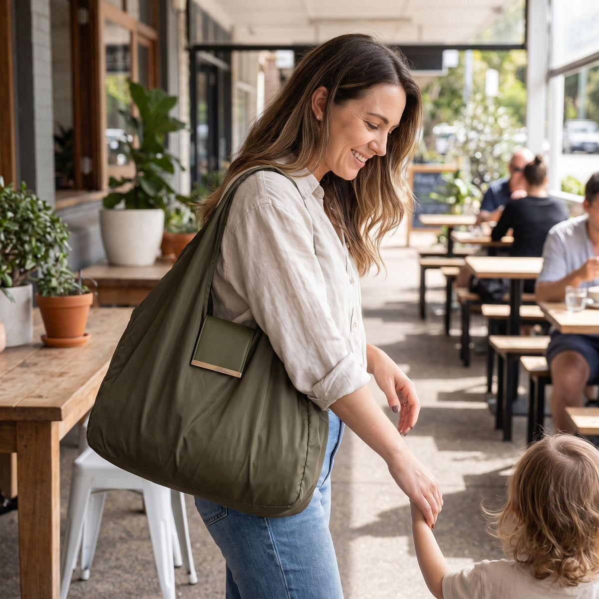 dht™⭐Foldable Keychain Shopping Tote Bag