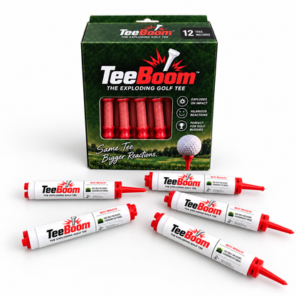 dht™⭐Exploding Golf Tees – 1.75" Reaction Tees with Snap & Smoke Effect