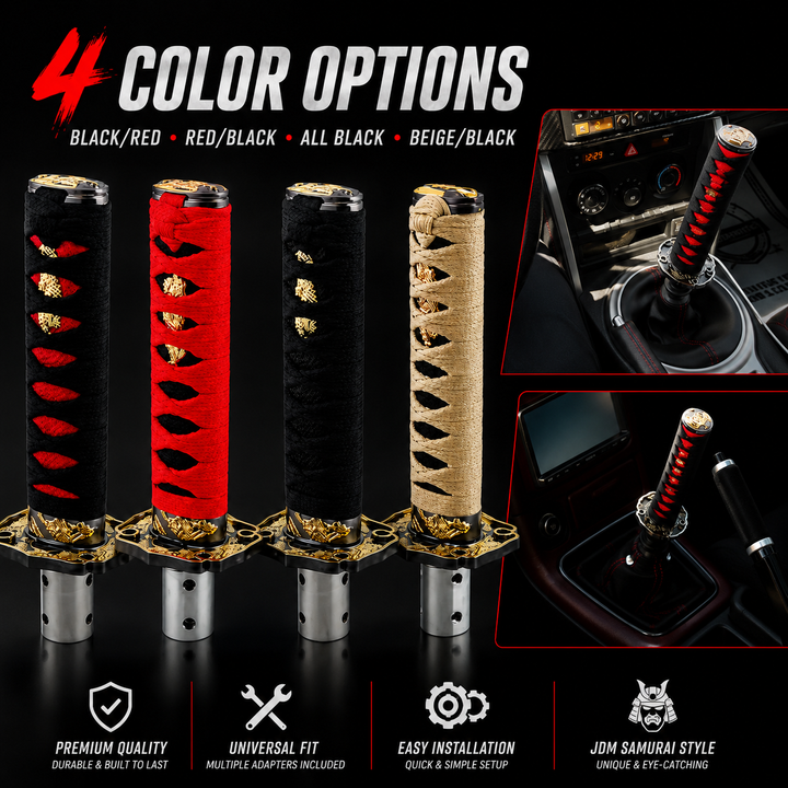 dht™⭐Samurai Katana Shift Knob🚗Personalised Gear Shifter Handle for All Cars