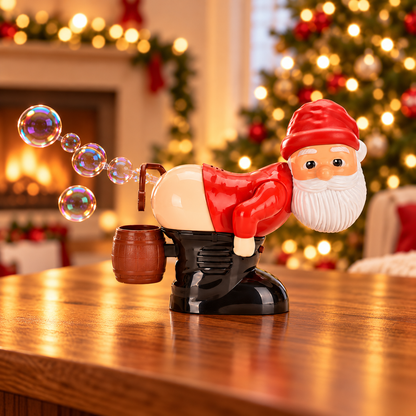 🎅Christmas Santa Claus Bubble Machine Toy – Automatic Bubble Blower for Kids