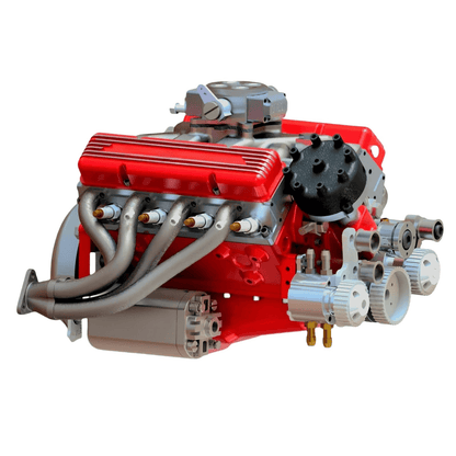 ⚙️GasOline OHV V8 Small Block Engine Model Kits