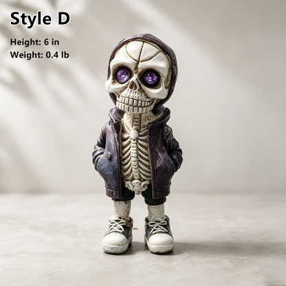 Gothic Punk Streetwear Skull Statue for Home Desk Party Halloween Decor