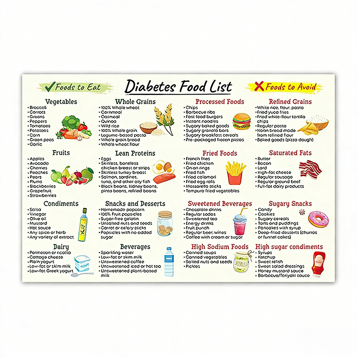 🔥🔥Kidney Health Poster: Low-Potassium Diet & Grocery Guide