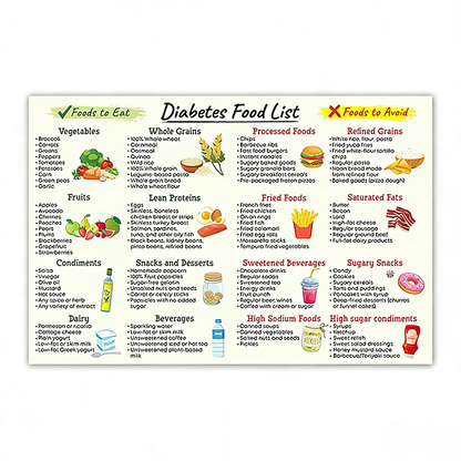 🔥🔥Kidney Health Poster: Low-Potassium Diet & Grocery Guide