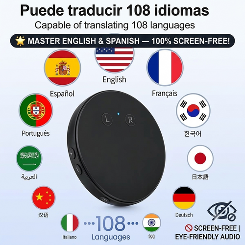 🏆Spanish & English Practice Companion – Supports 108 Languages