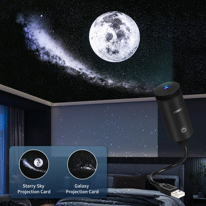 Immersive HD Star Projector – Plug-and-Play Cosmic Night Light