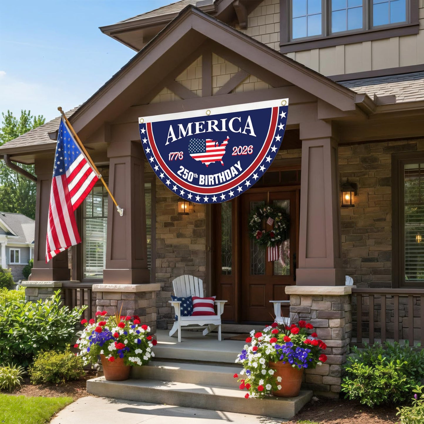 America 250th Fan Flag