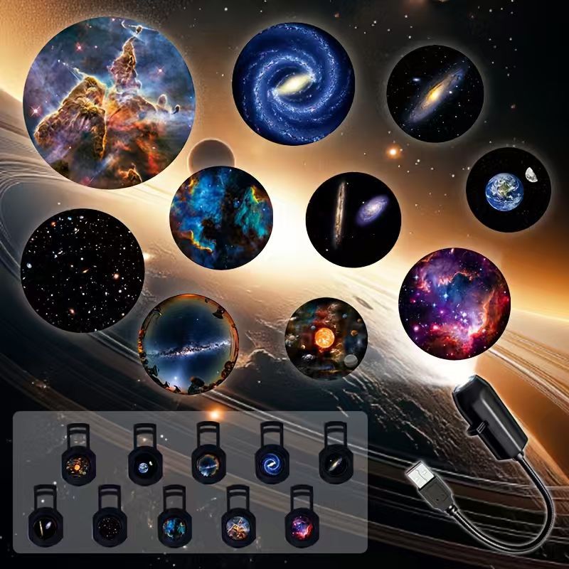 🎃🎄 Plug-&-Play HD Christmas Projector – 6 or 10 Festive Scenes