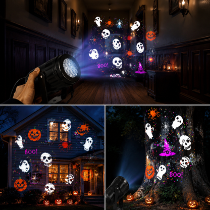 Halloween Party Projection Light, Immersive Festival Ambient Decor Lamp