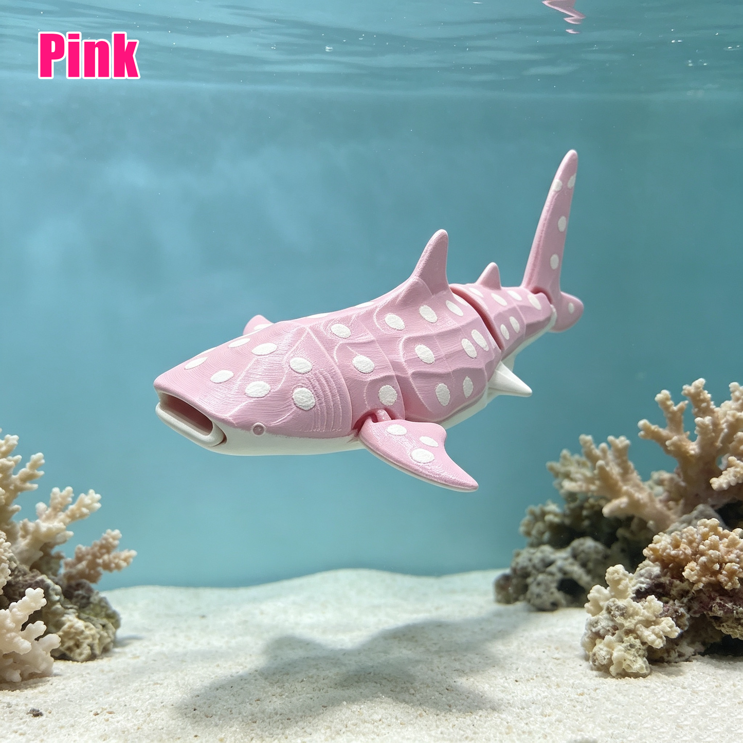 3D Printed Whale Shark: Articulated Flexi Fidget